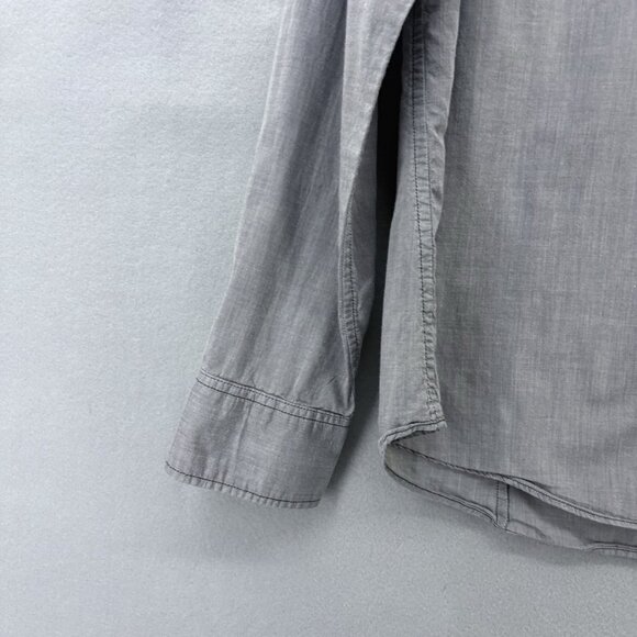 J. CREW The Perfect Shirt Button Down Gray Roll-Tab‎ Long Sleeve Shirt SZ Large - Picture 3 of 11